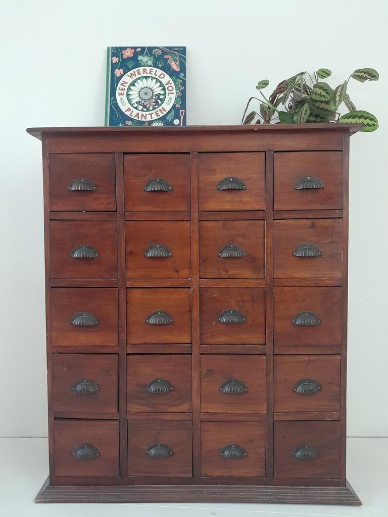 Apothekerskast ladenkast, Huis en Inrichting, Kasten | Ladekasten, Ophalen, Gebruikt, 5 laden of meer, 50 tot 100 cm