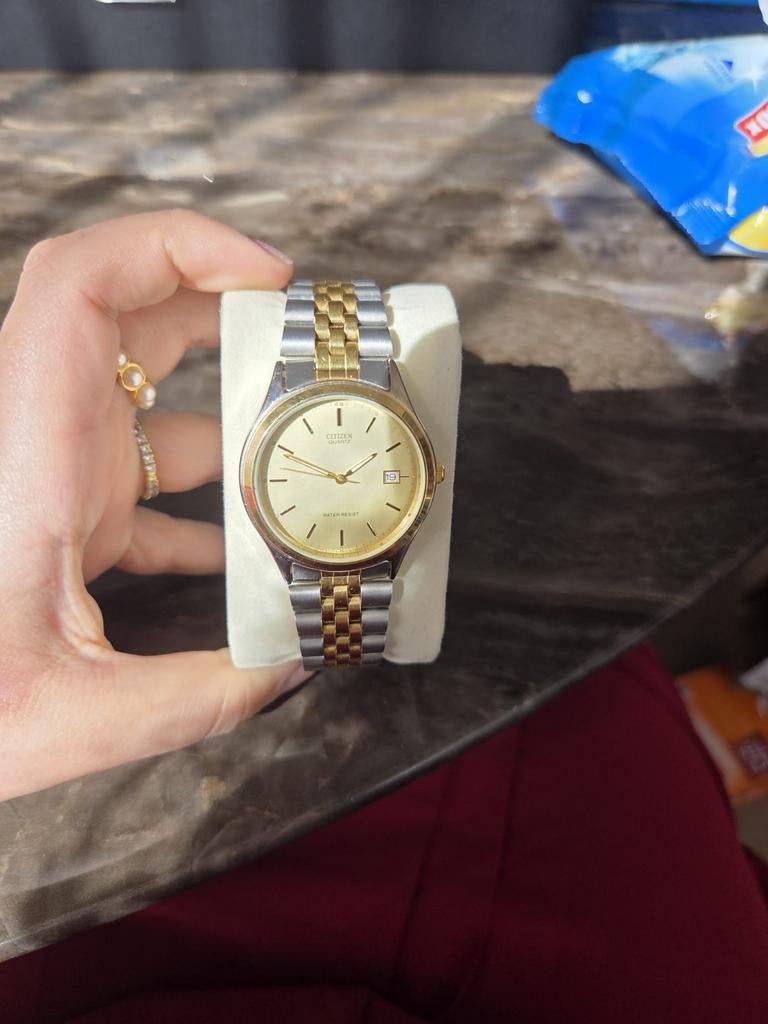 Vintage Citizen quartz horloge als nieuw NOS, Antiek en Kunst, Ophalen of Verzenden