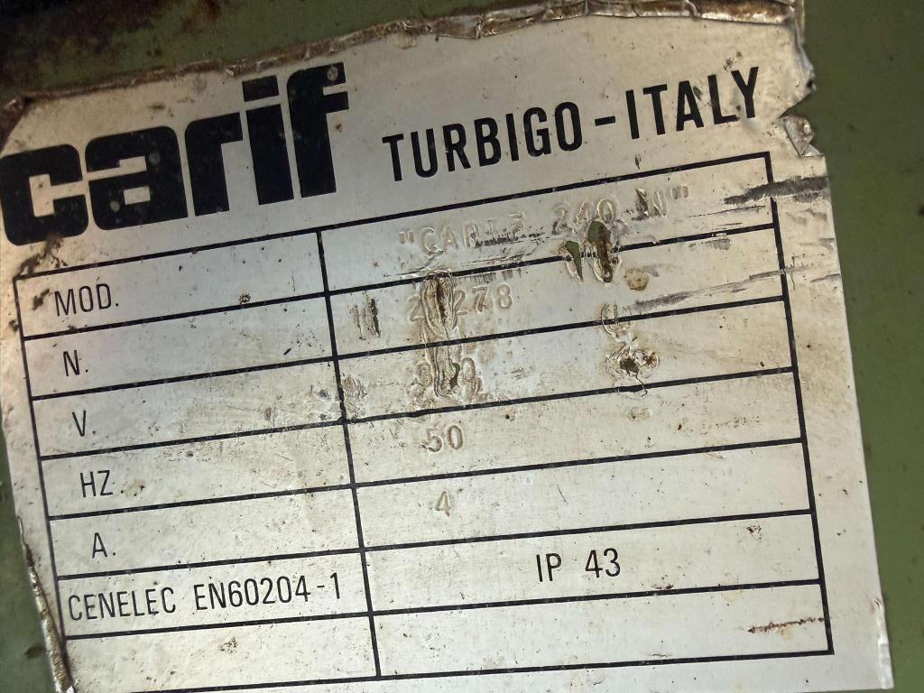 Carif 240 Bandzaagmachine, Doe-het-zelf en Verbouw, Gereedschap | Zaagmachines, Gebruikt, Overige typen, Niet ingevuld, Niet ingevuld