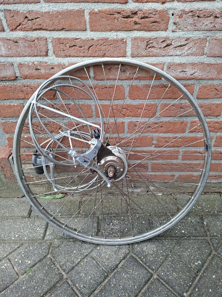 fiets achterwiel 7 versnellingen Gazelle met trommelrem, Fietsen en Brommers, Toerfiets, Gebruikt, Staal, Ophalen