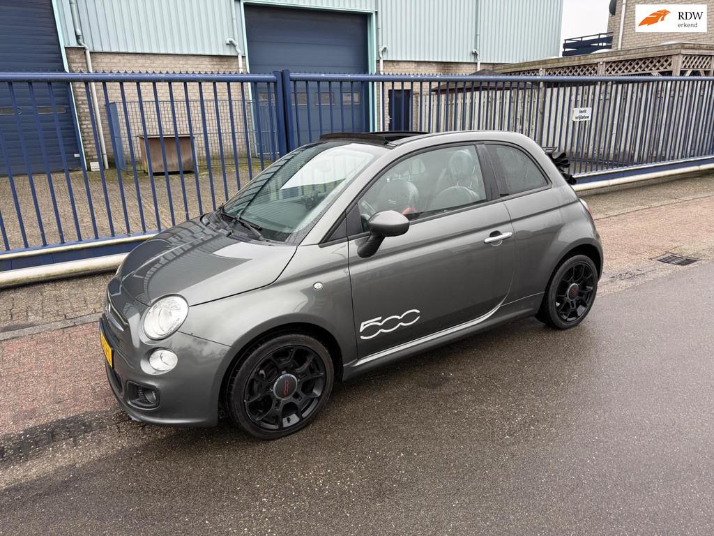 Fiat 500 C 0.9 TWINAIR TURBO 500S *CLIMA*NAVI*16 INCH, Stof, Euro 6, Cabriolet, Origineel Nederlands