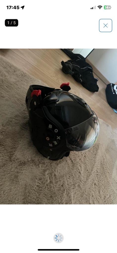 Boxer helm, Motoren, Kleding | Motorhelmen, Ophalen of Verzenden, Tweedehands, Systeemhelm, Overige merken