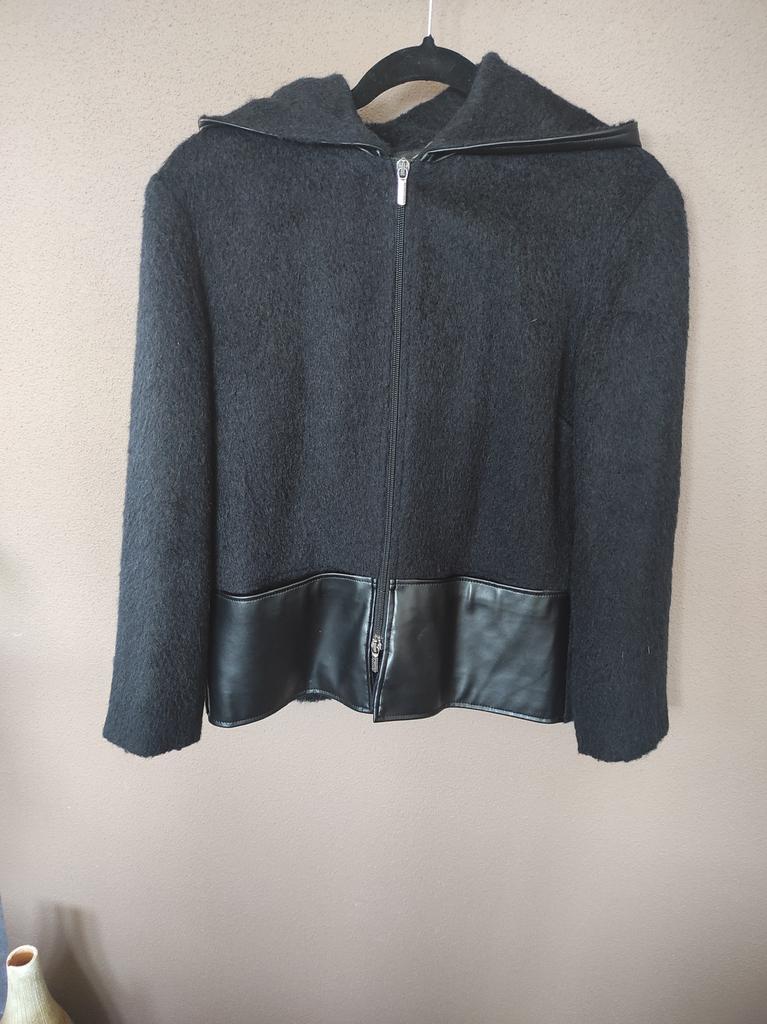 Zwart wollen jasje van Versace Jeans Couture, Ophalen of Verzenden, Zo goed als nieuw, Maat 38/40 (M), Zwart