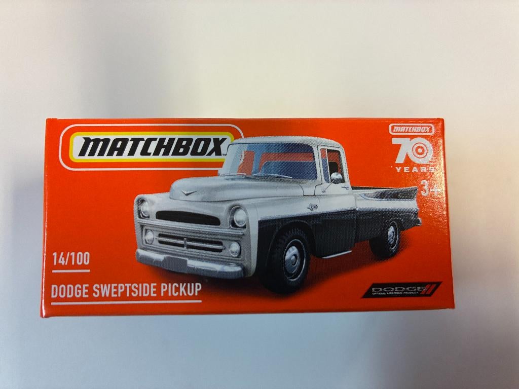 89873: Dodge Sweptside Pickup - Matchbox, Hobby en Vrije tijd, Modelauto's | Overige schalen, Nieuw, Auto, Ophalen of Verzenden