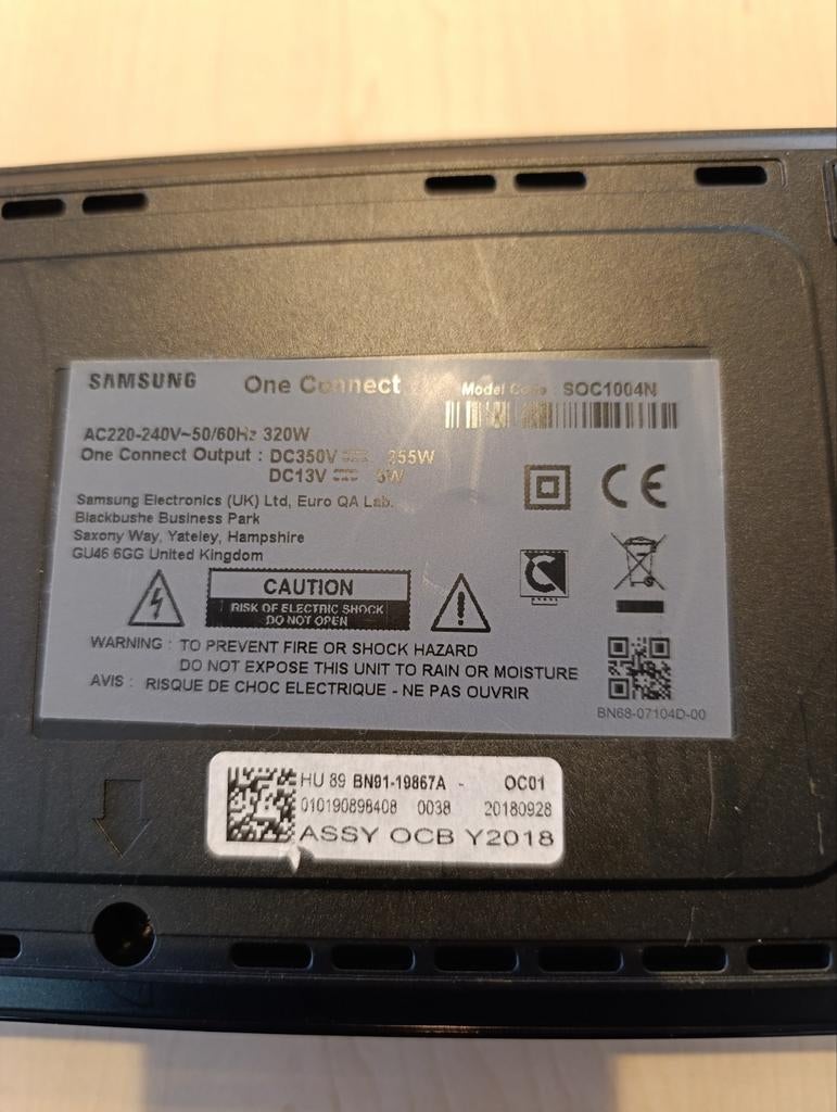 Samsung One Connect Box SOC1004N, Audio, Tv en Foto, Televisie-accessoires, Ophalen of Verzenden
