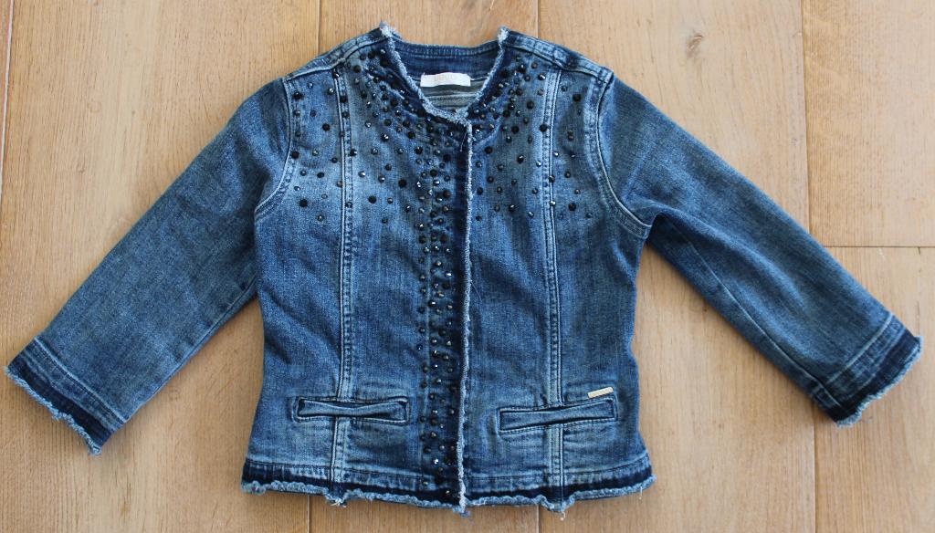 Spijkerjas van Liu Jo maat 4A / 104, Meisje, Ophalen of Verzenden, Zo goed als nieuw, Liu Jo