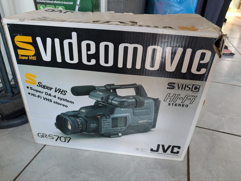 JVC GR-S707 Super VHS Videocamera, Audio, Tv en Foto, Videocamera's Analoog, Ophalen, (Video)band