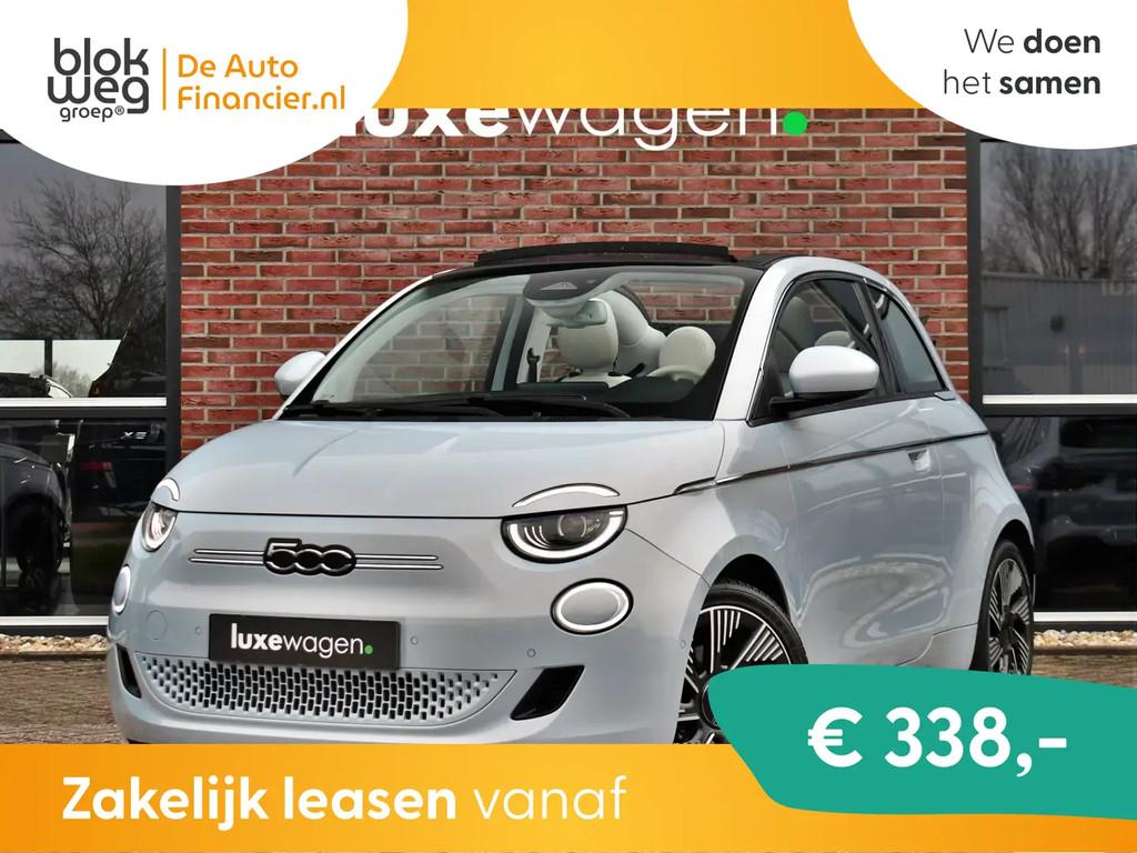 Fiat 500C La Prima 42 kWh € 19.900,00, Auto's, 118 pk, Cabriolet, Leder, 25 min