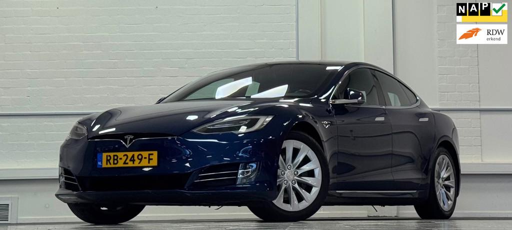 Tesla Model S 100D SOH 93% Premium upgradepakket/Connectivit, Auto's, Tesla, Automaat, Gebruikt, Zwart, Vierwielaandrijving