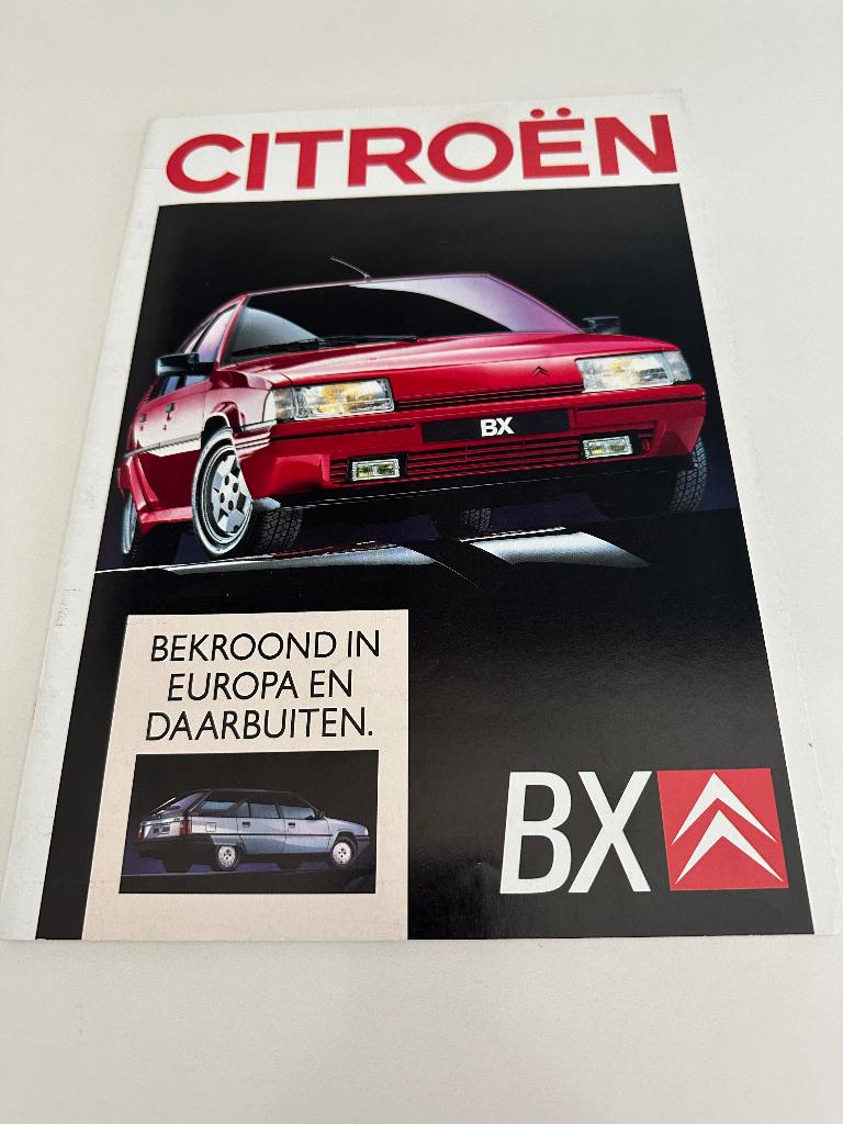 Folder Citroen BX GTI 16  valves, Boeken, Ophalen of Verzenden, Zo goed als nieuw, Citroën