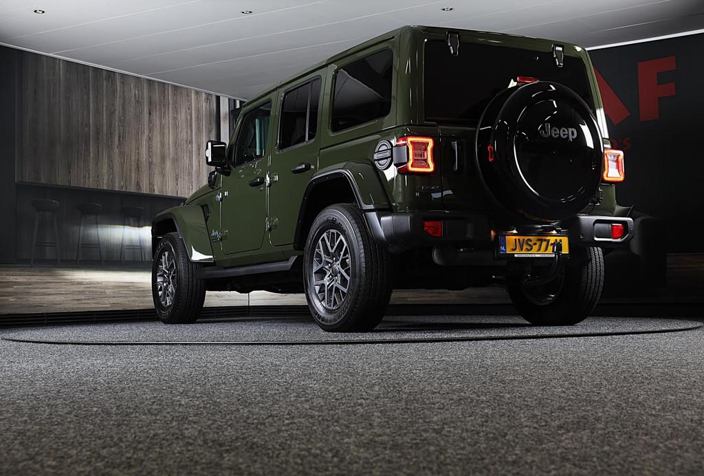Jeep WRANGLER UNLIMITED 4xe 380 80th Anniversary / Acc / 360, Automaat, 4 cilinders, 2248 kg, Leder