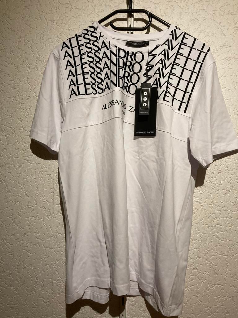 Alessandro Zavetti T-shirt Maat L Nieuw met kaartjes, Verzenden, Nieuw, Maat 52/54 (L), Wit