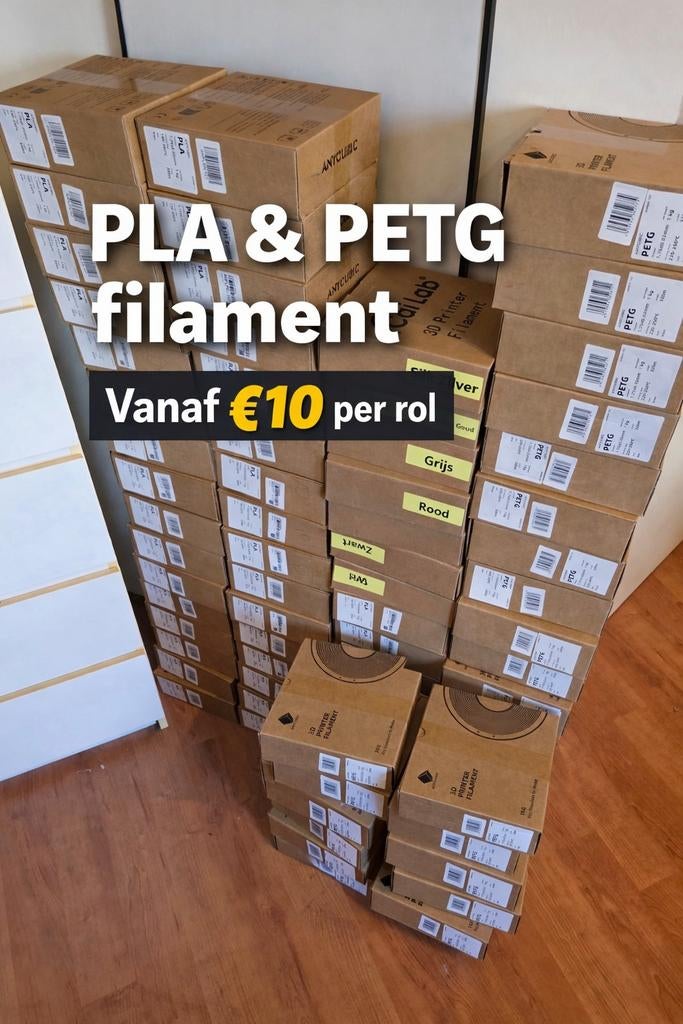 🔥3D filament PLA & PETG 1KG vanaf €10 veel kleuren voorraad, Computers en Software, 3D-printerbenodigheden, Ophalen of Verzenden