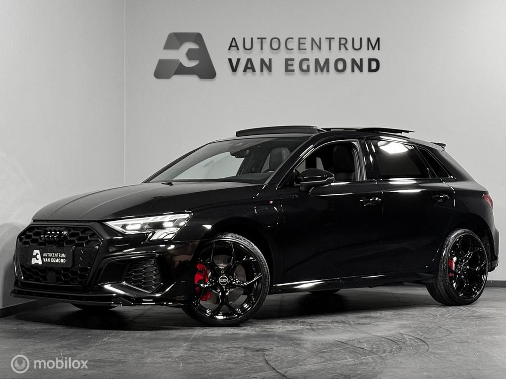 Audi A3 Sportback 45 TFSIe 2X S-LINE | PANO | LEDER | SFEER, Gebruikt, Zwart, 4 cilinders, Zwart