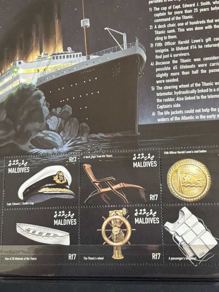 Titanic, Malediven 1998, Ophalen of Verzenden, Postfris, Overige thema's