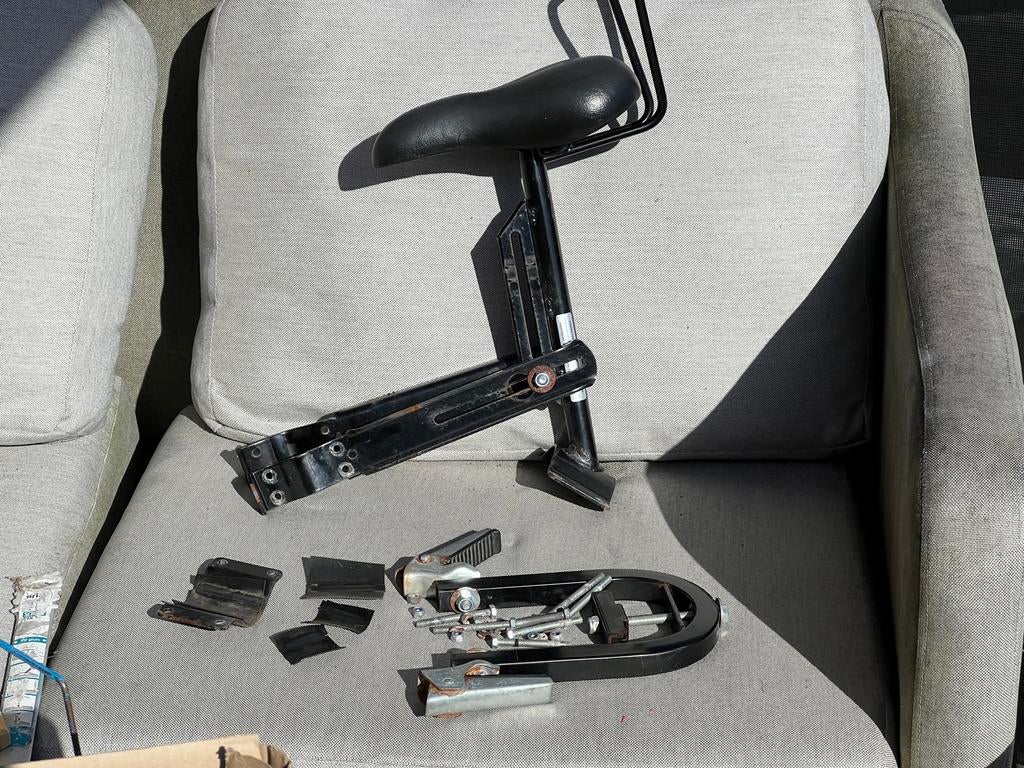 Extra zadel voor kind voor op de ouderfiets, Fietsen en Brommers, Fietsaccessoires | Fietsstoeltjes, Ophalen, 0 t/m 18 kg, Voorzitje