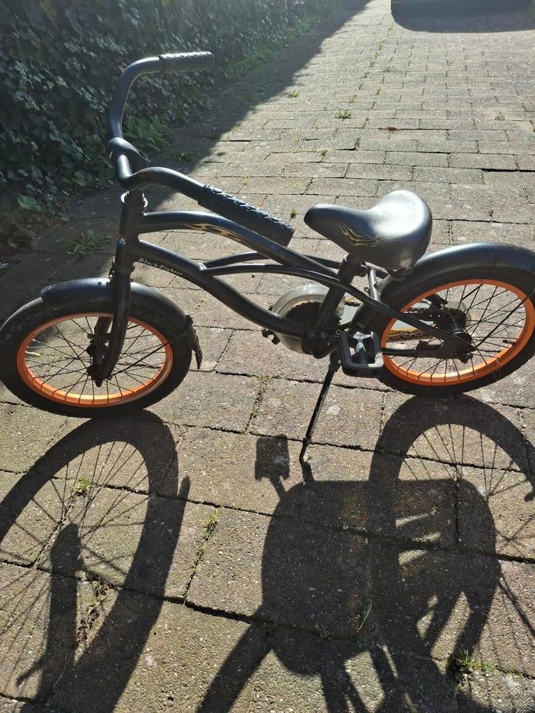 Popal Black Fighter kinderfiets 16 inch - Gebruikt, Ophalen of Verzenden, Gebruikt, 16 tot 20 inch, Popal