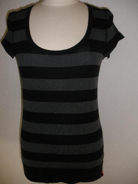 ESPRIT t- shirt zwart grijs streep maat L - nieuw -, Kleding | Dames, T-shirts, Nieuw, Maat 38/40 (M), Zwart, Korte mouw, Ophalen of Verzenden