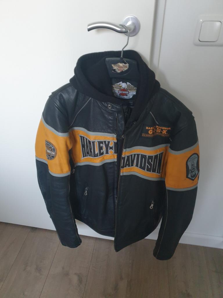 Harley Davidson motorjas leer maat L, Motoren, Ophalen, Heren, Jas | leer, Harley Davidson