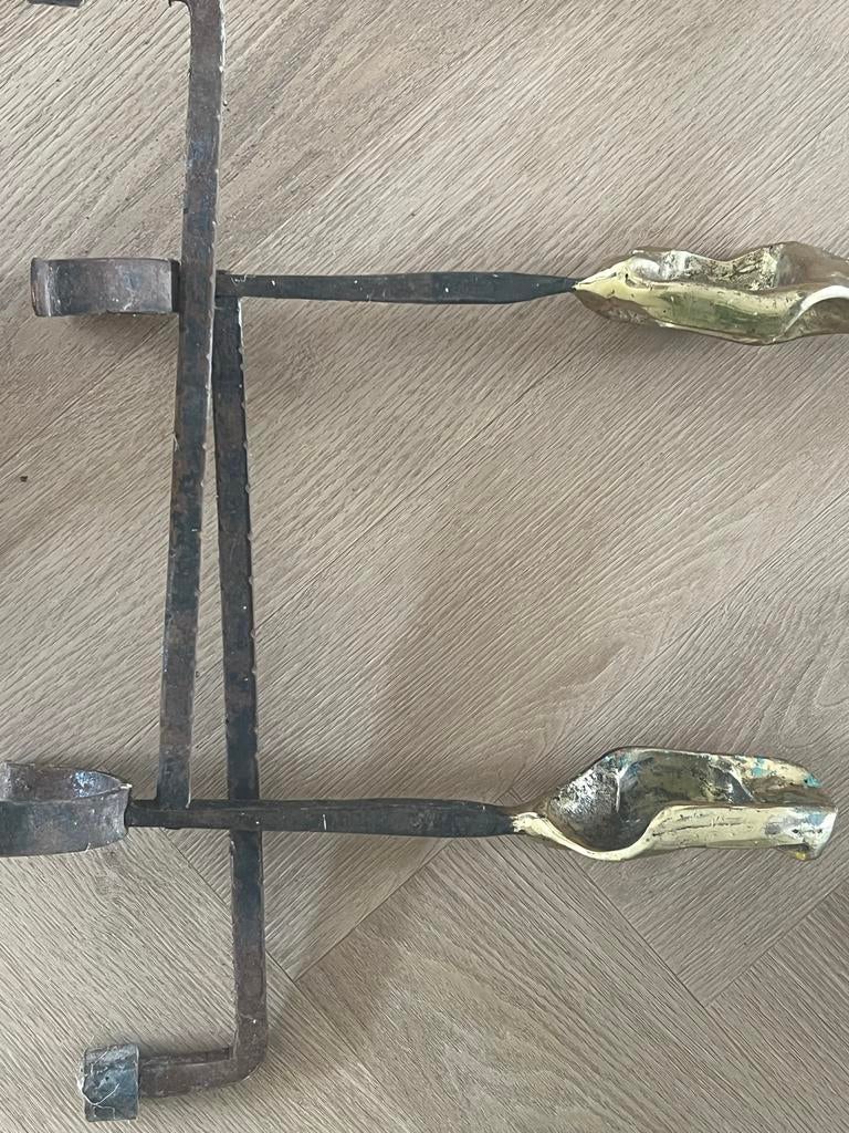 David Marshall Houthouders voor Openhaard - Vintage Messing, Ophalen, Gebruikt, Vrijstaande haard, Overige soorten