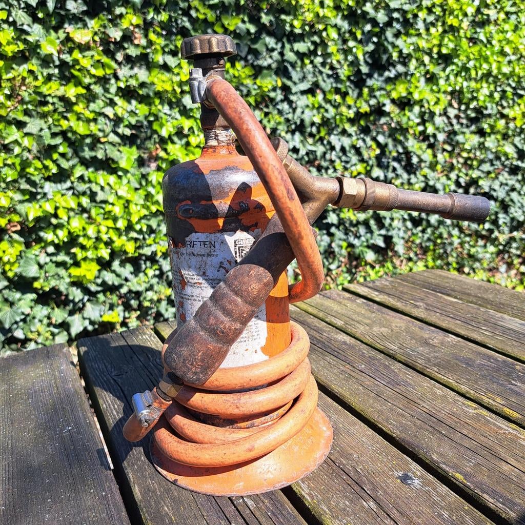 Oude brander met tank, Doe-het-zelf en Verbouw, Gereedschap | Handgereedschap, Ophalen, Gebruikt