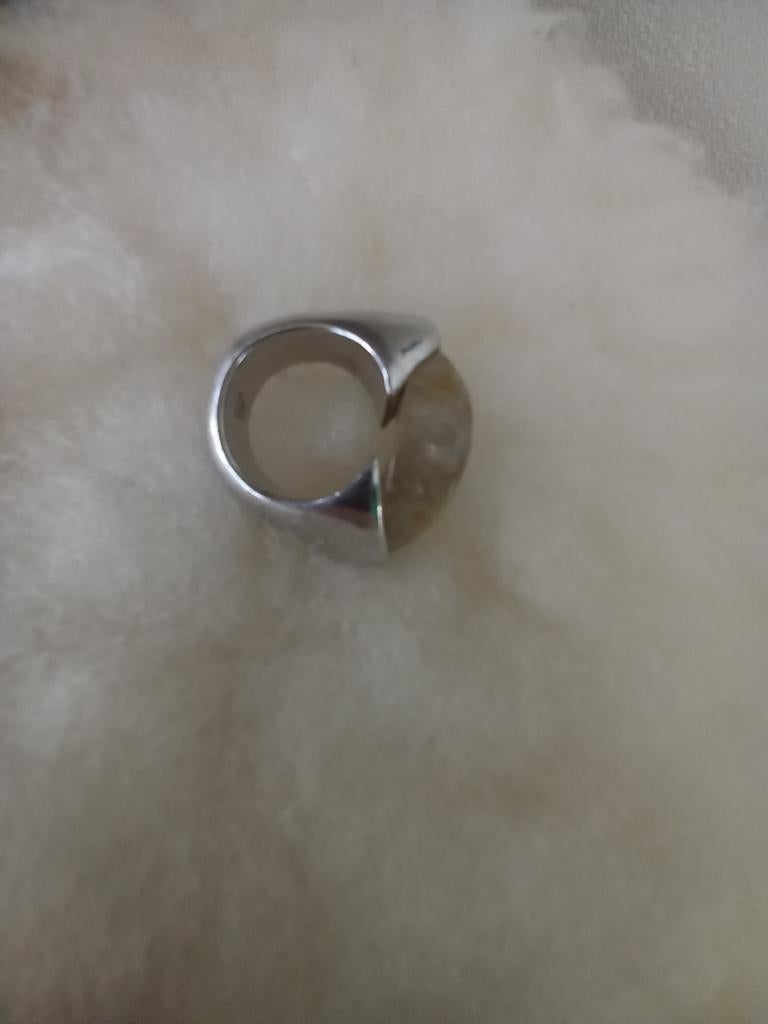 Pianegonda vintage massief zilver ring, Ophalen of Verzenden, 17 tot 18, Dame, Zilver