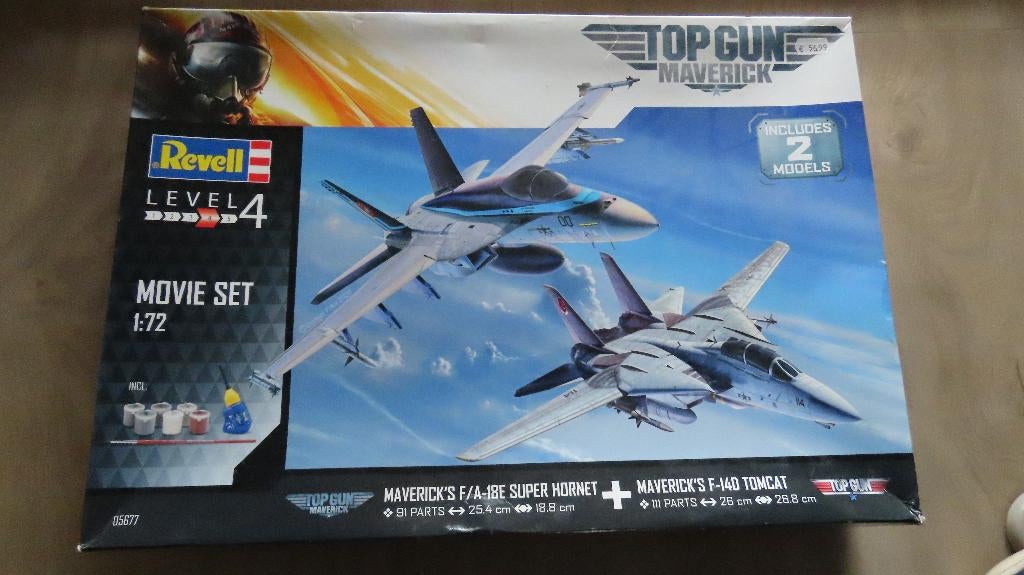 Top Gun Maverick F-14 en F-18 Revell 1/72, 1:72 tot 1:144, Revell, Nieuw, Ophalen of Verzenden