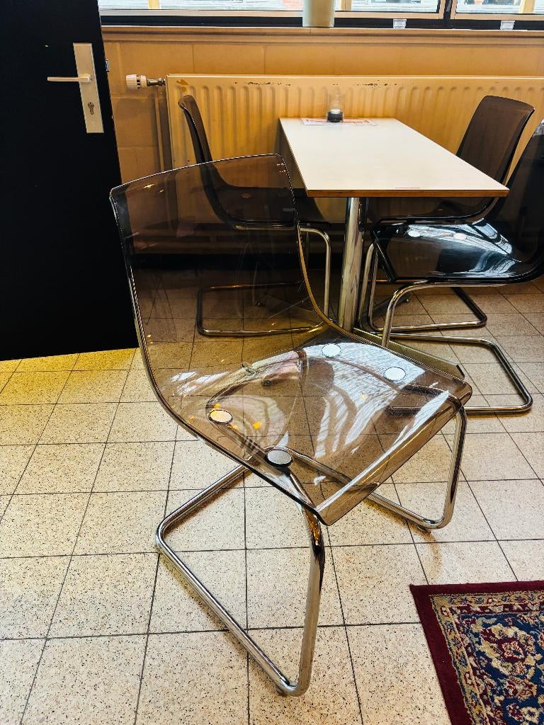 Tobias Ikea stoelen, Huis en Inrichting, Ophalen, Gebruikt, Vier, Grijs