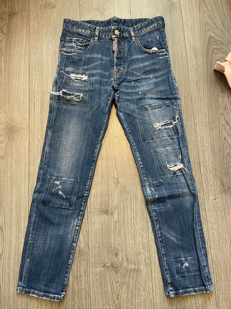DSQUARED2 jongens ripped spijkerbroek jeans mt 176, Ophalen of Verzenden, Zo goed als nieuw, Jongen, Broek