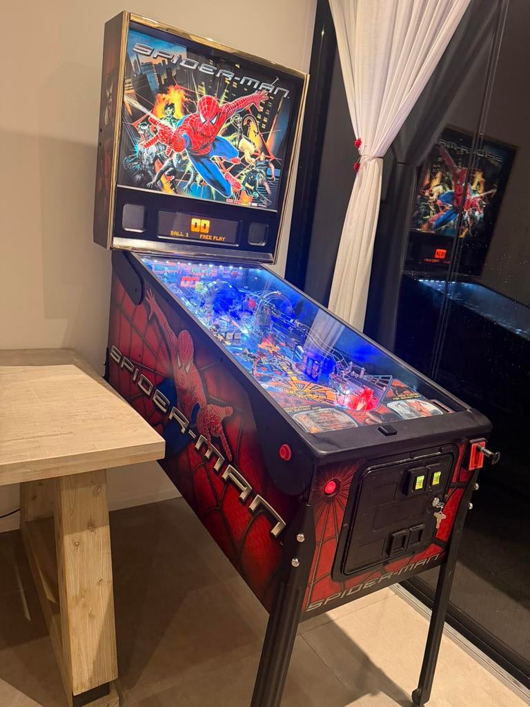 Flipperkast Spider Man/MARVEL/STERN/LIEFHEBBERS STAAT/LED, Verzamelen, Automaten | Flipperkasten, Ophalen, Elektronisch, Stern