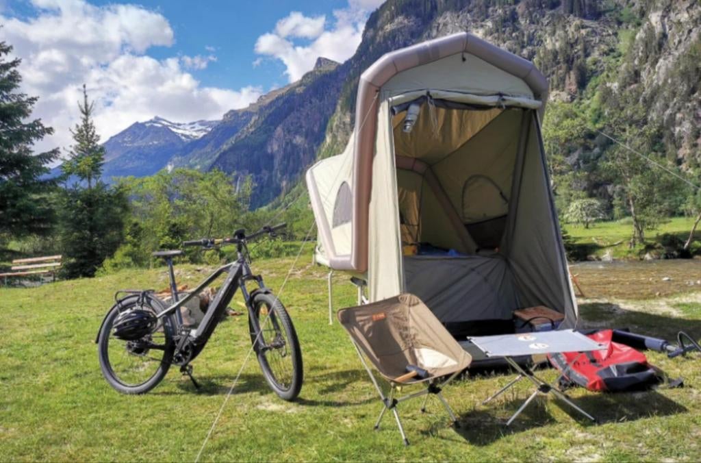 Fietstrailer mini caravan B-Turtle Genteltent fietsaanhanger, Fietsen en Brommers, Fietsaccessoires | Aanhangers en Karren, Ophalen
