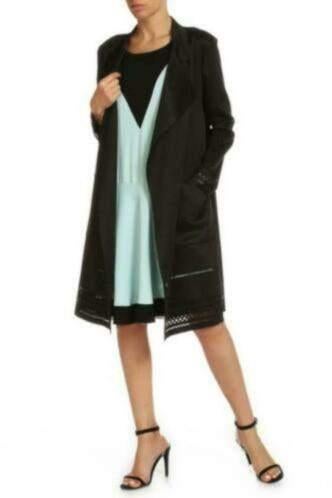 Twin Set Jeans zwart prachtig bewerkt vest / jas M nr 27881, Maat 38/40 (M), Twinset, ., Zwart