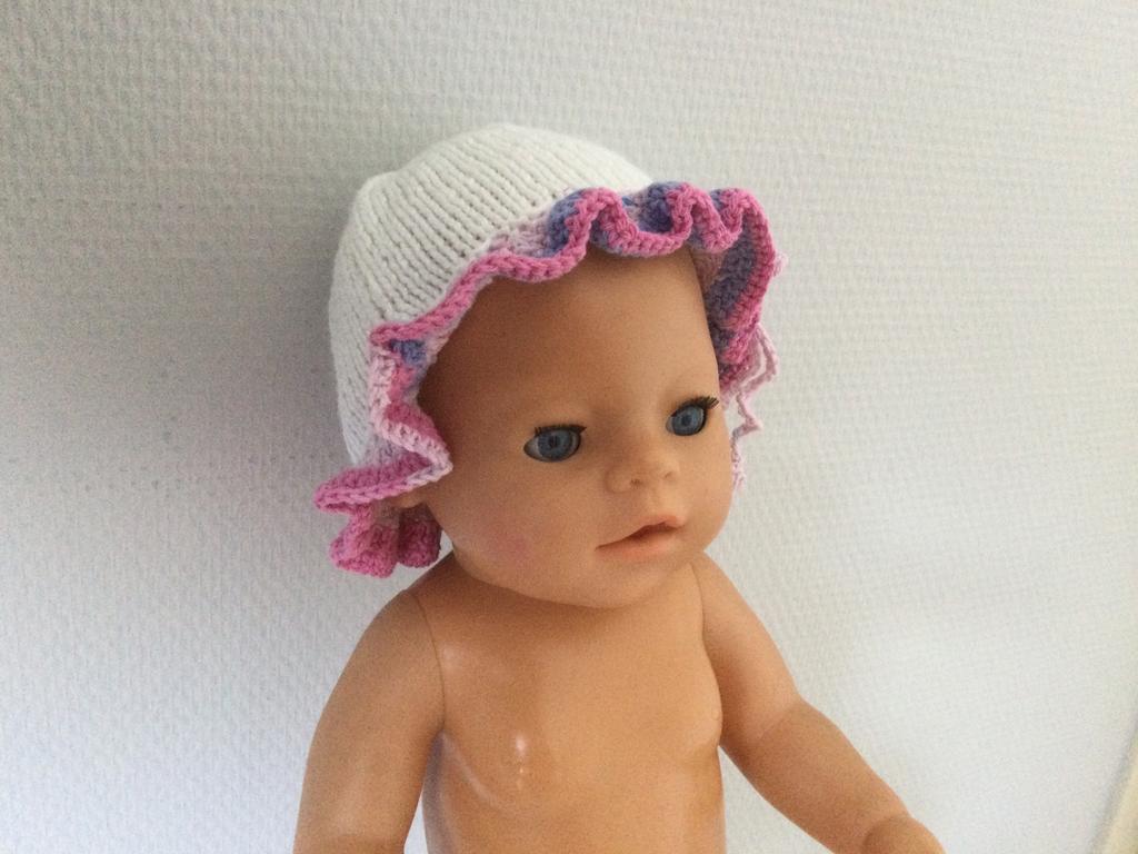 Poppenkleertjes babypop 43 cm babyborn pop 43 cm zonnehoedje, Ophalen of Verzenden, Nieuw, Babypop