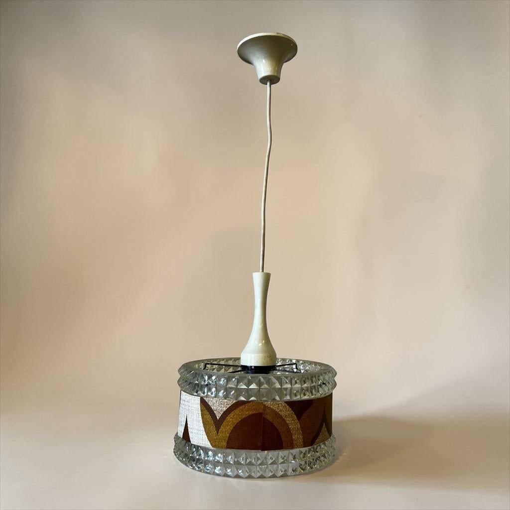 Vintage seventies hanglamp / luster, Ophalen