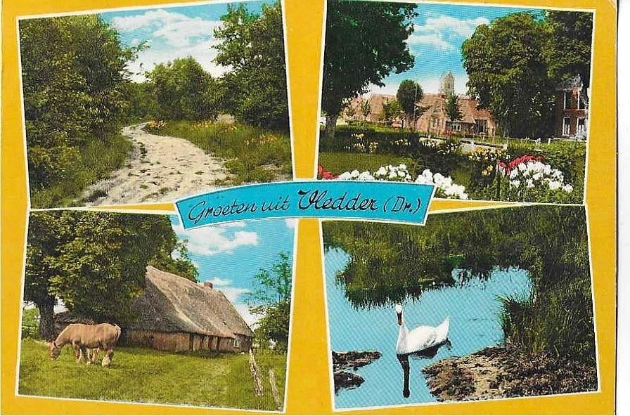 Vledder, Verzamelen, Ophalen of Verzenden, 1960 tot 1980, Gelopen, Drenthe