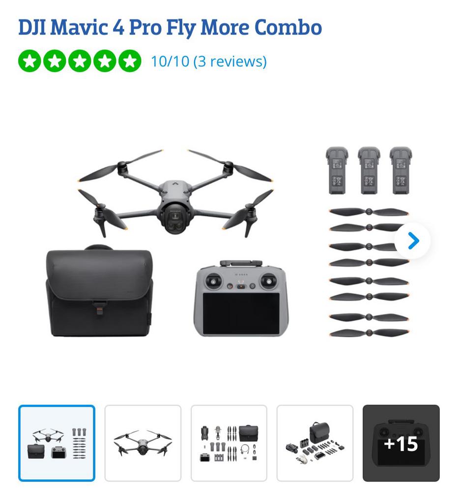 Gezocht DJI MAVIC 4 PRO Fly More Combo, Audio, Tv en Foto, Drones, Ophalen of Verzenden, Zo goed als nieuw
