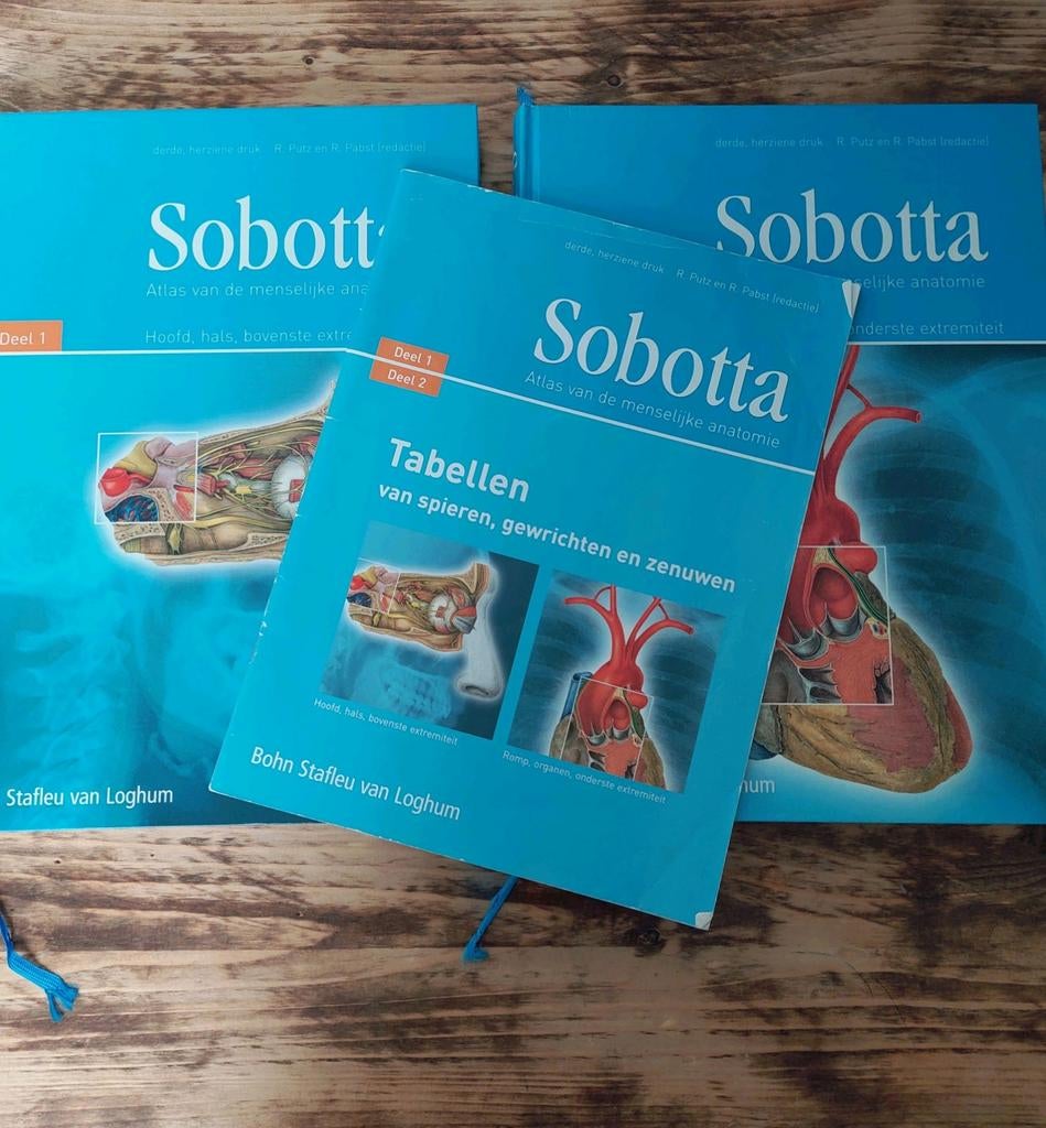 Sobotta deel 1, deel 2 en tabellen, Ophalen of Verzenden, Beta, Zo goed als nieuw