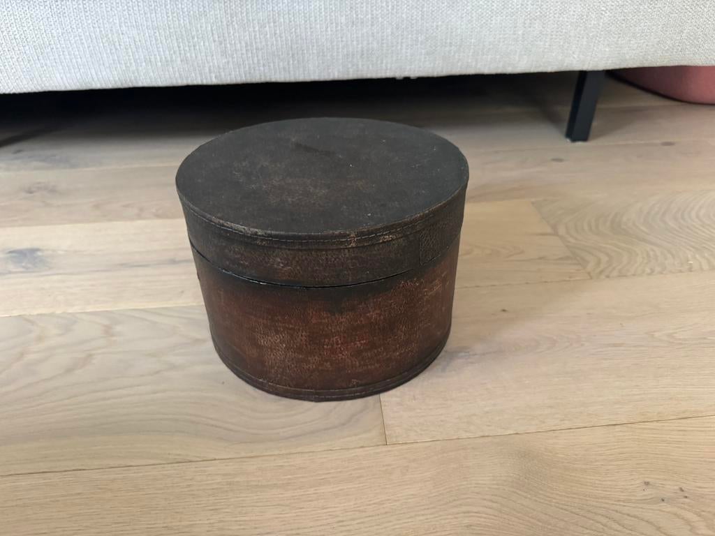 Mooie opbergdoos donkerbruin, Ophalen of Verzenden, Zo goed als nieuw, Bruin