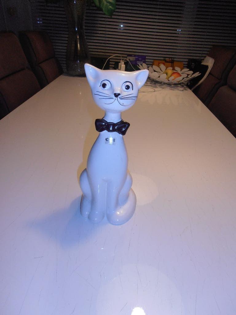 Porceleinen katfiguur, Ophalen of Verzenden, Zo goed als nieuw, Beeldje of Figuurtje