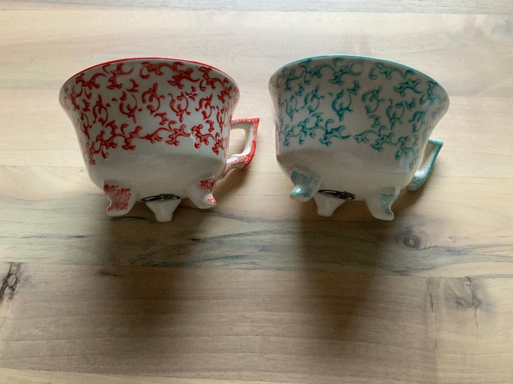 Theekopjes, Ophalen of Verzenden, Zo goed als nieuw, Overige stijlen, Kop(pen) en/of Schotel(s)