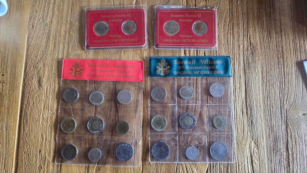 Vaticaanse munten sets - Paus Johannes Paulus II, Postzegels en Munten, Munten | Europa | Niet-Euromunten, Ophalen of Verzenden