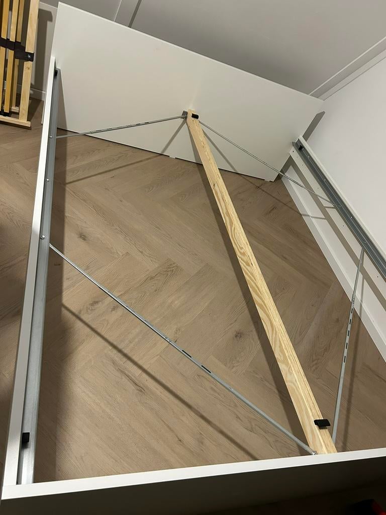 Vihals bed Ikea alleen ombouw kleur wit, Ophalen, Wit, Tweepersoons, Zo goed als nieuw