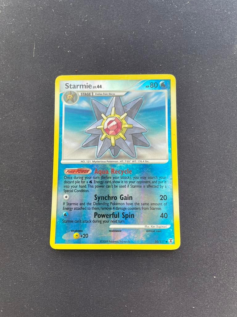 Starmie 50/111 Rising Rivals Reverse Holo kaart, Hobby en Vrije tijd, Verzamelkaartspellen | Pokémon, Zo goed als nieuw, Ophalen of Verzenden