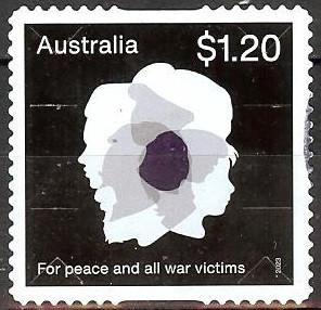 175 Australië 2023 Poppies of Remembrance s/a, Verzenden, Gestempeld