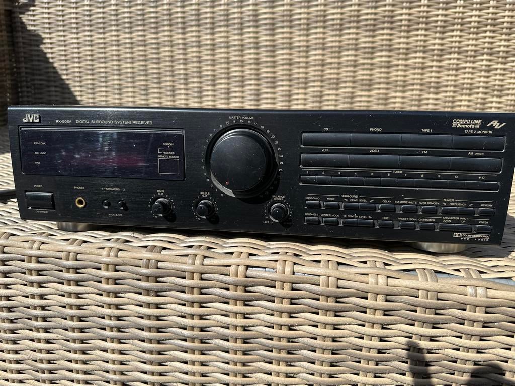 JVC Stereo Receiver RX-508VBK, Gebruikt, JVC, Ophalen of Verzenden, 60 tot 120 watt