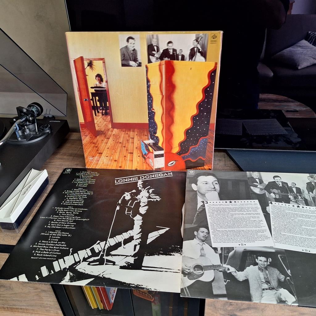 Lonnie donegan the file series dubbel lp, Ophalen of Verzenden, Gebruikt, 12 inch