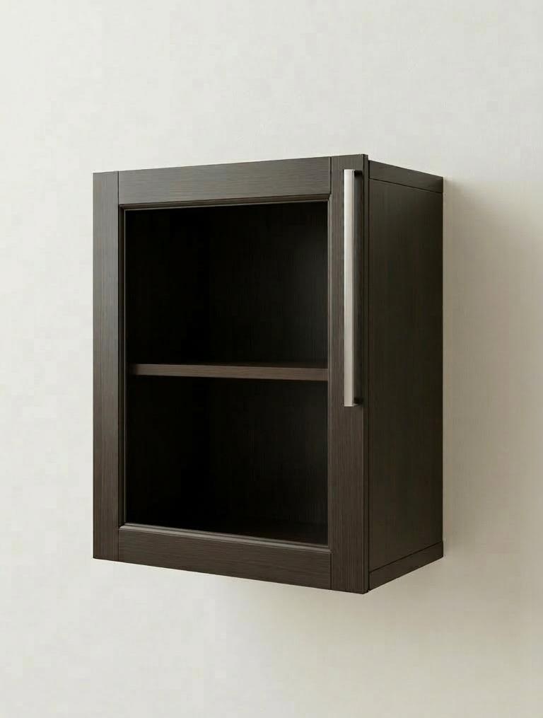 IKEA BESTÅ vitrinekast element – glazen deur - RVS handgreep, Ophalen, 50 tot 100 cm, Zo goed als nieuw, Minder dan 100 cm