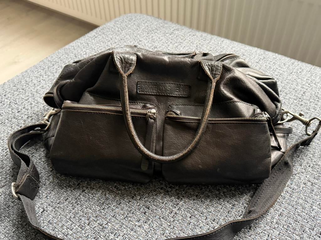 Grote Cowboys bag.   € 25,-, Sieraden, Tassen en Uiterlijk, Ophalen of Verzenden, Gebruikt, Zwart, Schoudertasje