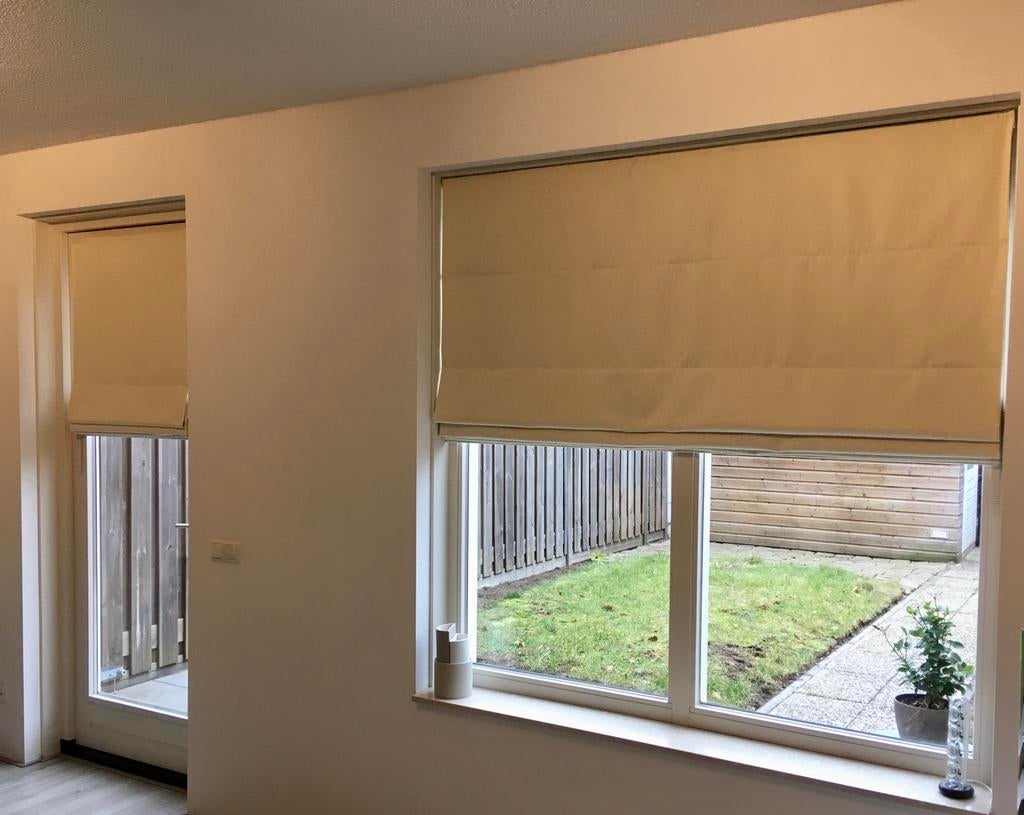 Tiuss vouwgordijnen, Ophalen of Verzenden, Zo goed als nieuw, Minder dan 100 cm