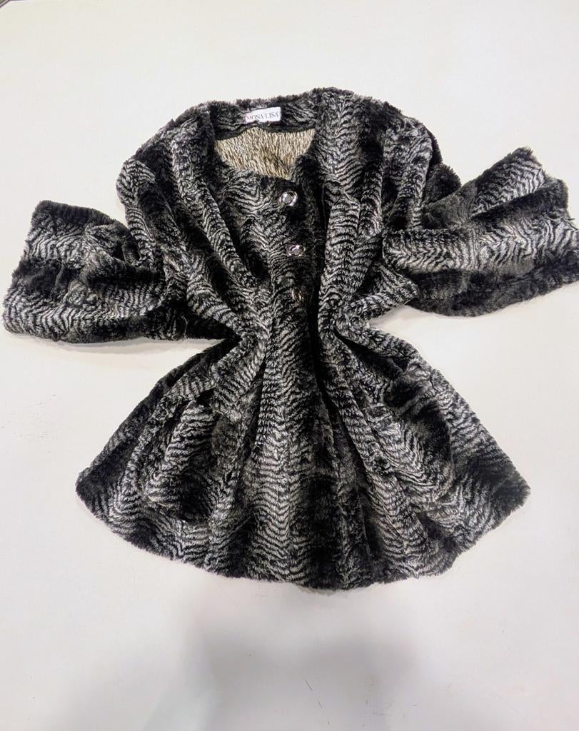 Mona Lisa astrakan look jas maat 52, Geen idee, Maat 46/48 (XL) of groter, Mona Lisa, Zo goed als nieuw